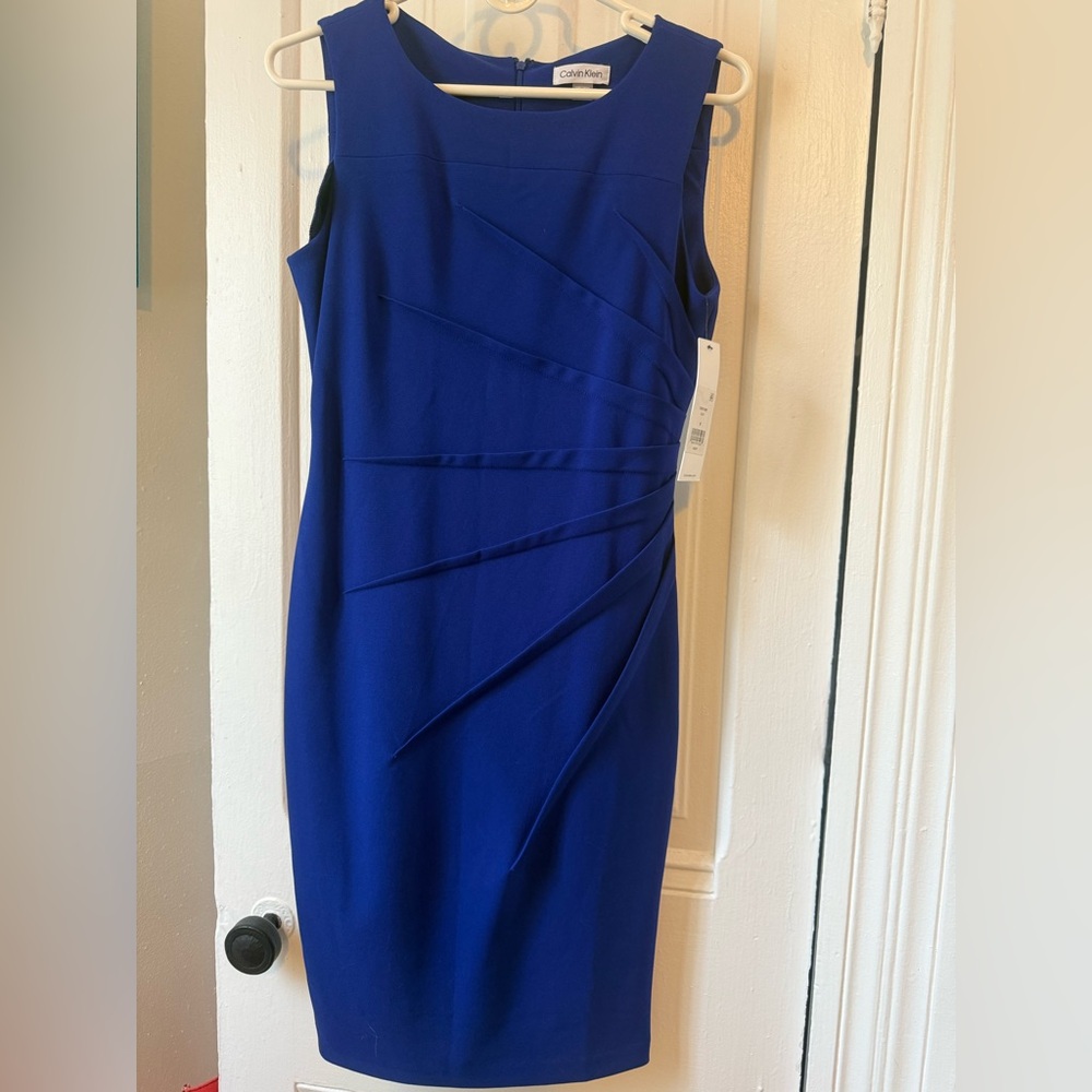 Calvin Klein Royal Blue Midi Dress